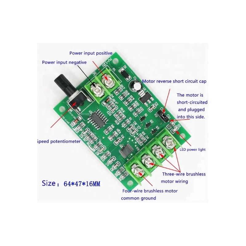 Controlador De Motor Brushless Sin Escobilla A V V