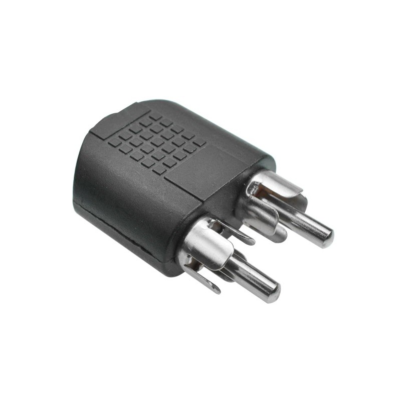 Adaptador RCA A Jack 3 5mm Para Audio Tipo RCA Macho A 3 5mm Hembra