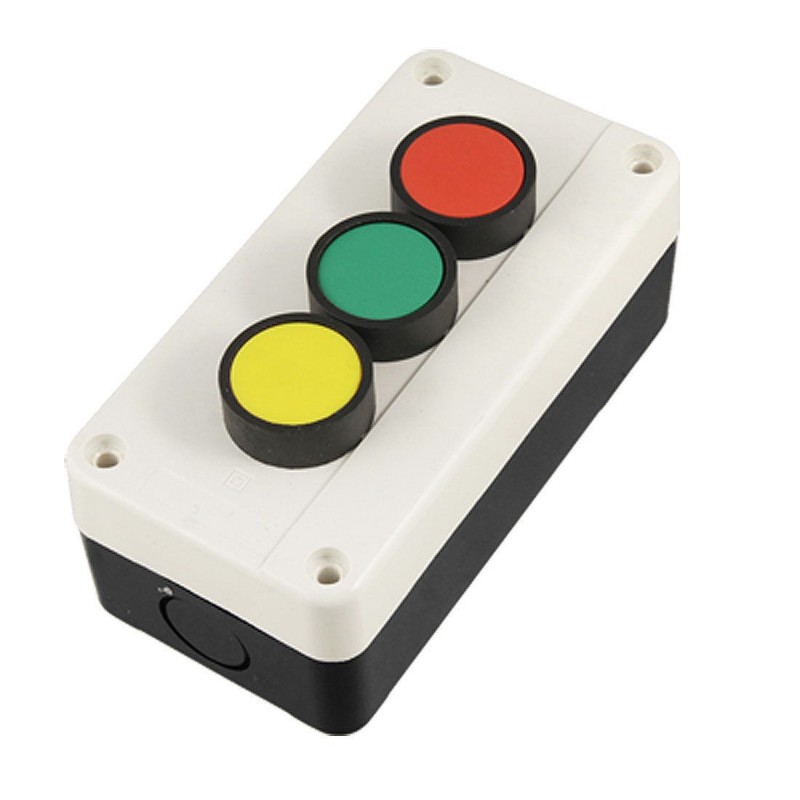 Botonera industrial push button 3 botones C&D Technologia