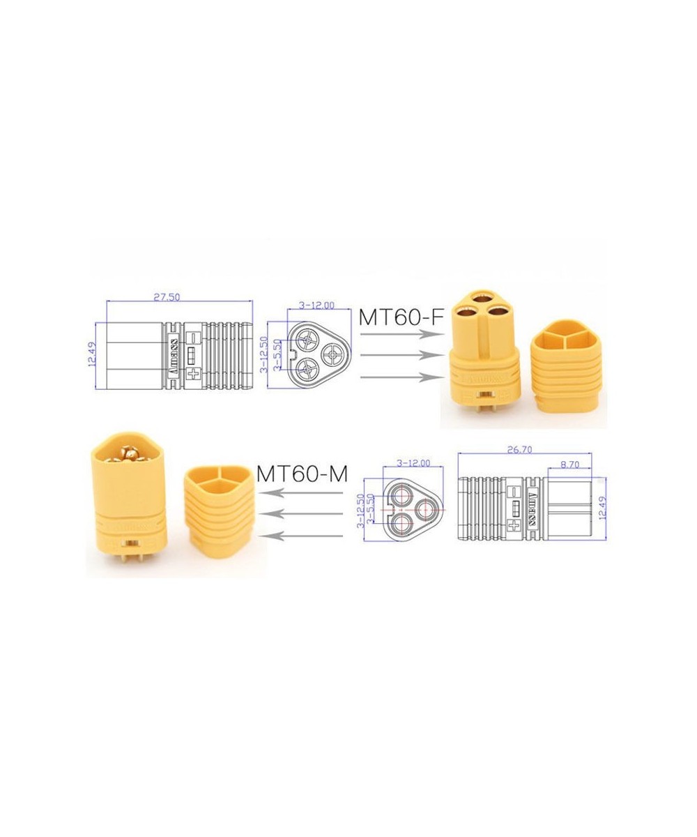 MT60 PLUG de Bateria (macho y hembra)