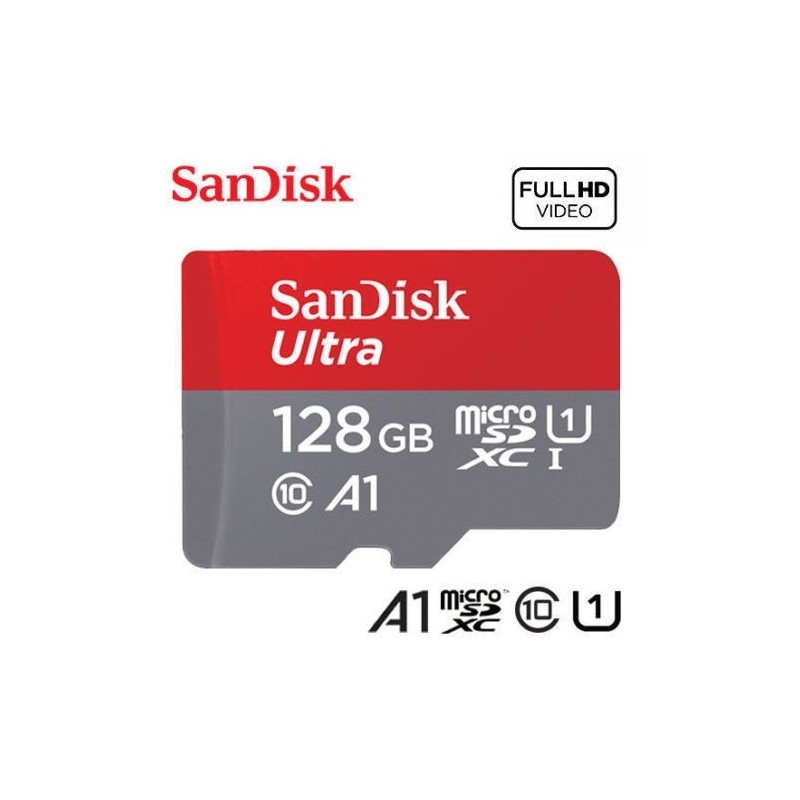 Memoria micro SD 128GB SanDisk Clase 10 A1 Memoria micro SD 128GB SanDisk Clase 10 A1