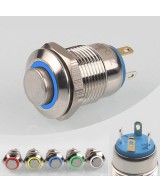 Pulsador con enclavamiento y Luz (NO)