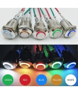 Pulsador con enclavamiento y Luz (NO)