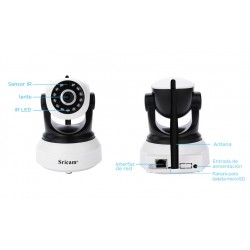 SrItalia Ultima versión SP017 Cámara WiFi interior de vigilancia 1080P  inalámbrica IP cámara, objetivos giratorios…