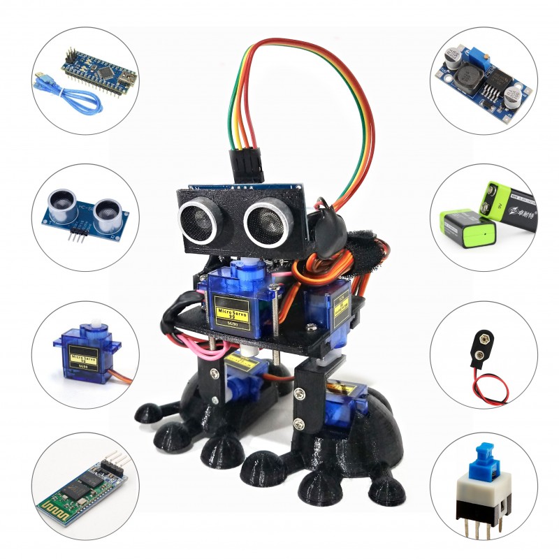 Kit Robot bipedo DIY accionado por bluetooth Kit Robot bipedo DIY accionado por bluetooth