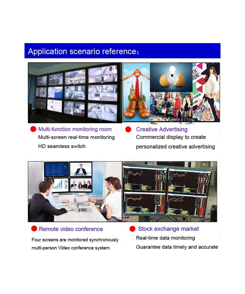 Separador Multipantalla de 4 entradas a 1 salida HDMI
