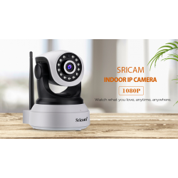 SrItalia Ultima versión SP017 Cámara WiFi interior de vigilancia 1080P  inalámbrica IP cámara, objetivos giratorios… - microtiendasonline