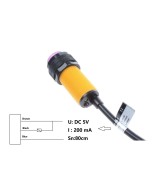Sensor de proximidad fotoeléctrico Infrarrojo E18-D80NK