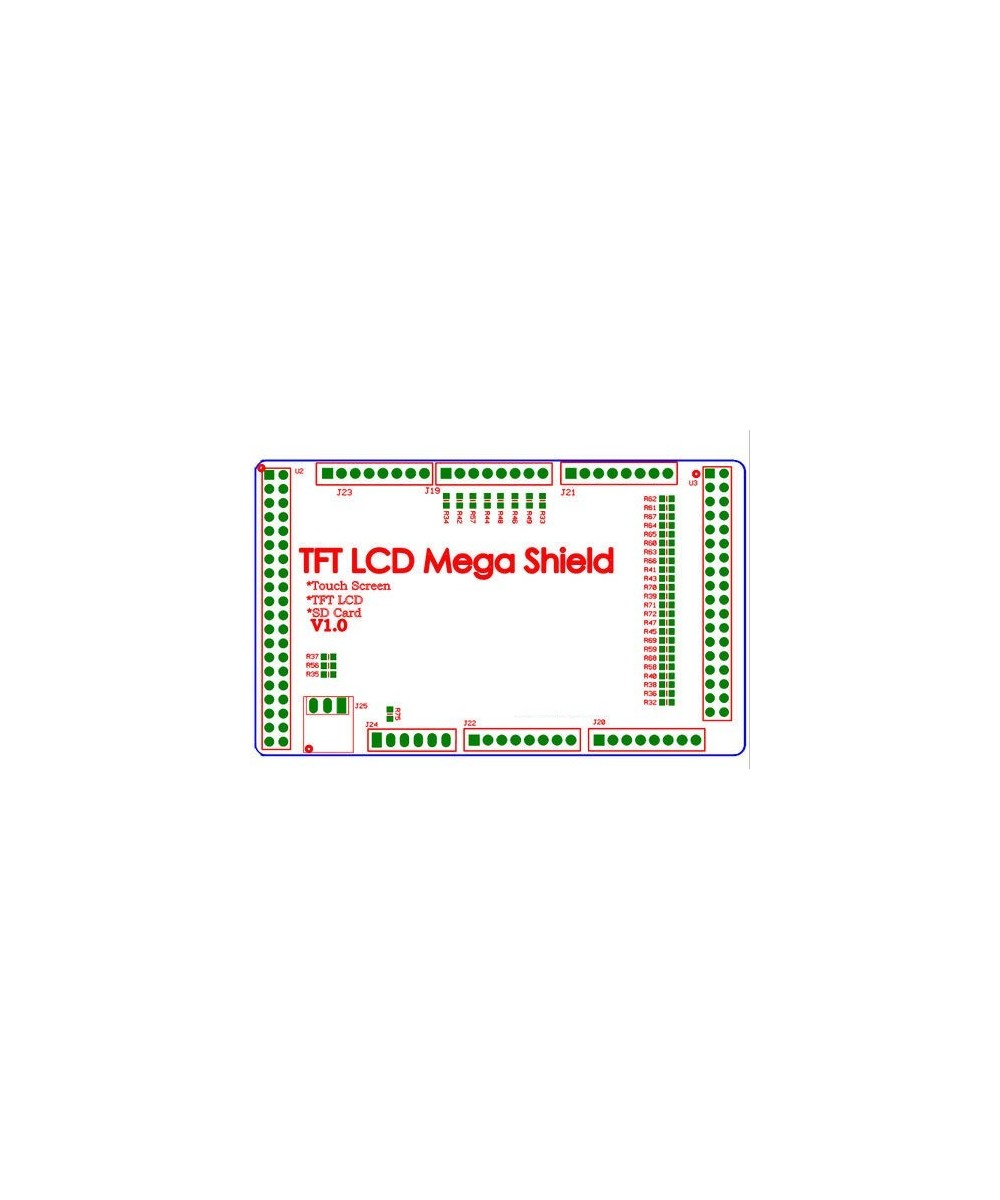 Shield de pantalla TFT 3.2 touch para arduino mega