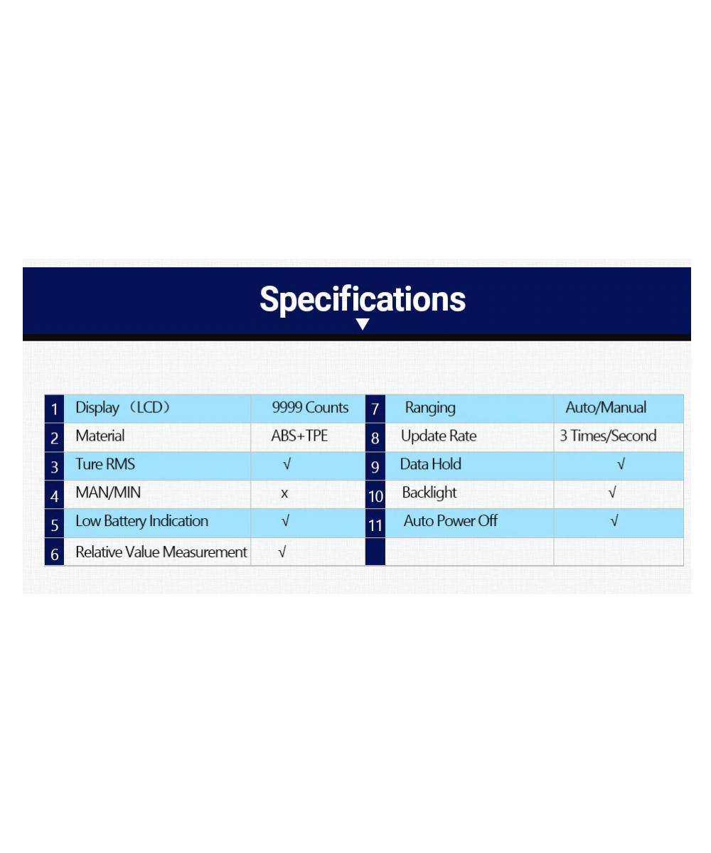 Multimetro autorango, frecuenciometro ZOYI ZT-X