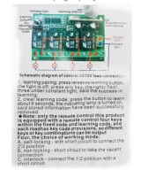Rele inalambrico 4 canales 2 controles 315MHZ