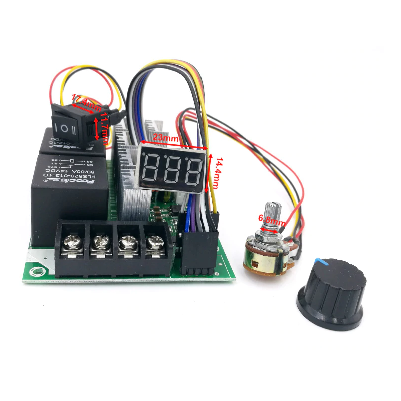 Controlador de motor DC 40A DC 12V / 24V / 36V / 48V