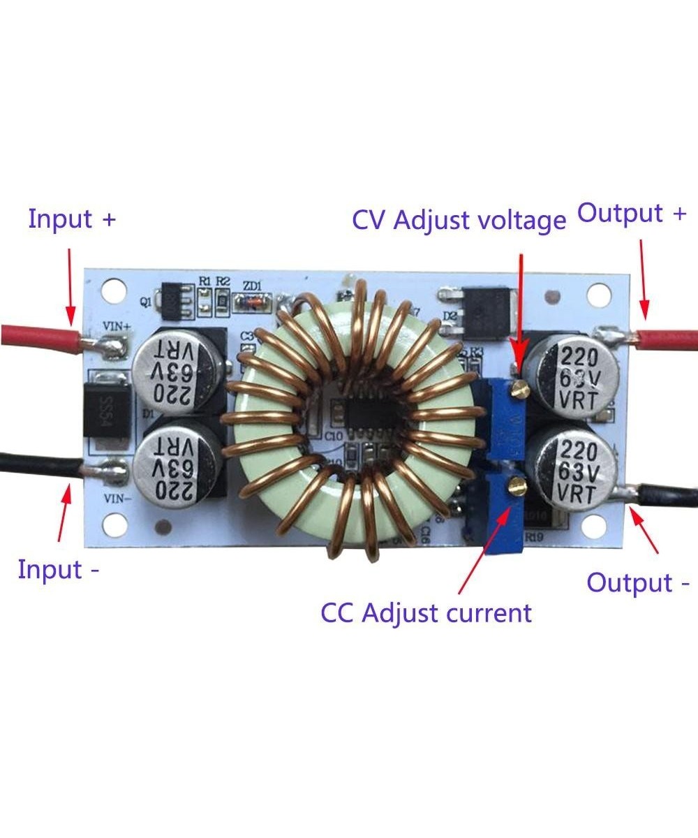 Regulador / Estabilizador Ascendente de voltaje 8.5-48V a 10-50V 10A
