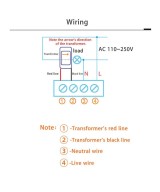 Monitor de energia AC 110V/220V 100A monofasico