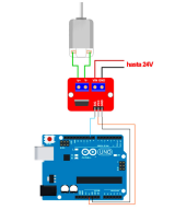 Controlador de velocidad de motor PWM IRF520 MOSFET para Arduino/Raspberry