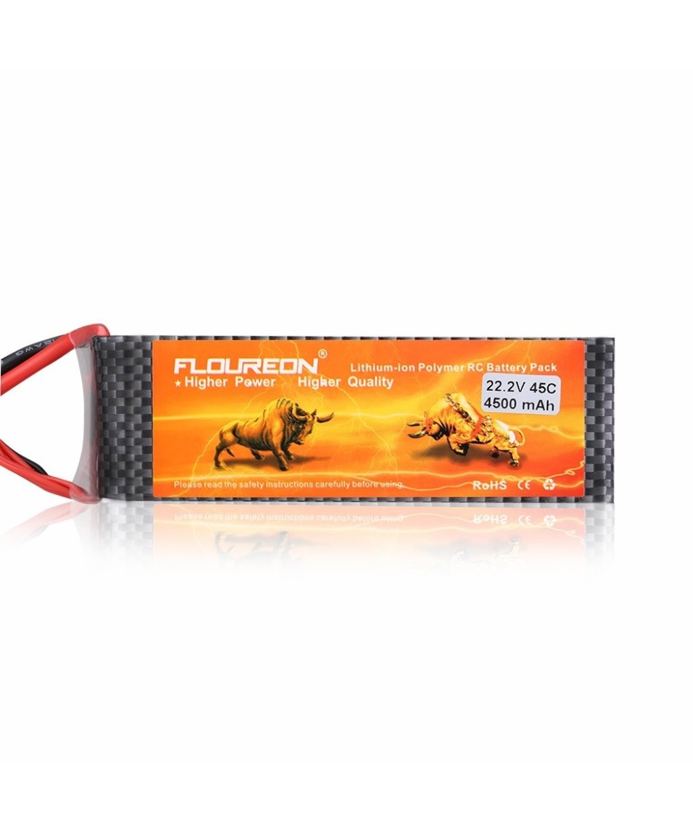 Bateria tipo lipo recargable 22.2V 4500mAh 45C 6S Floureon