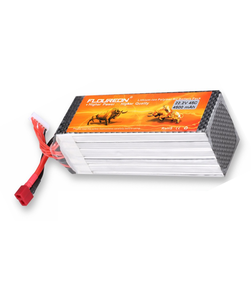 Bateria tipo lipo recargable 22.2V 4500mAh 45C 6S Floureon