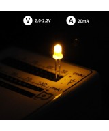 Caja de diodos LED 1000 piezas 3mm