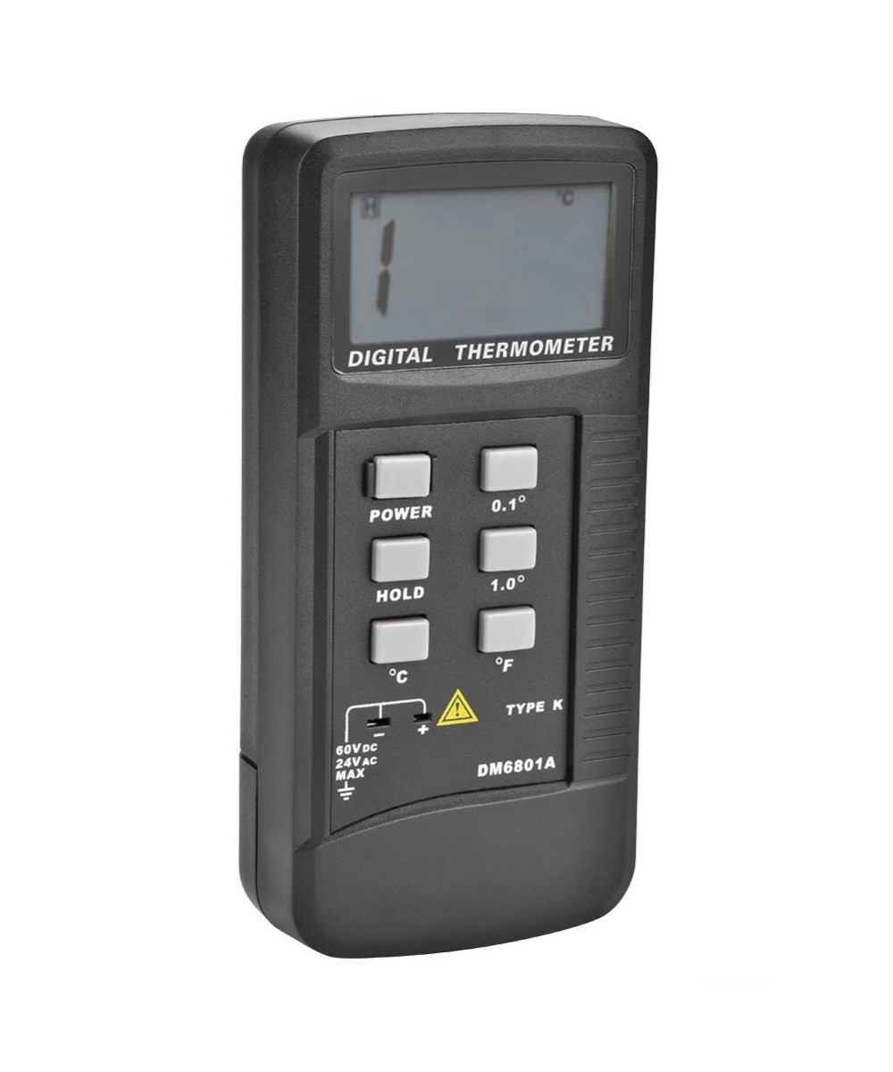 Termómetro digital con termocupla tipo K DM6801A
