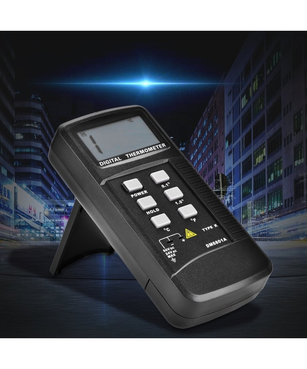 Termómetro digital con termocupla tipo K DM6801A