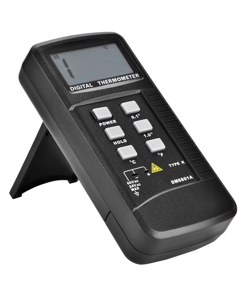 Termómetro digital con termocupla tipo K DM6801A