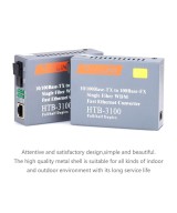 TransReceiver de fibra óptica TX y RX 25Km (par de media converter)