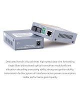 TransReceiver de fibra óptica TX y RX 25Km (par de media converter)