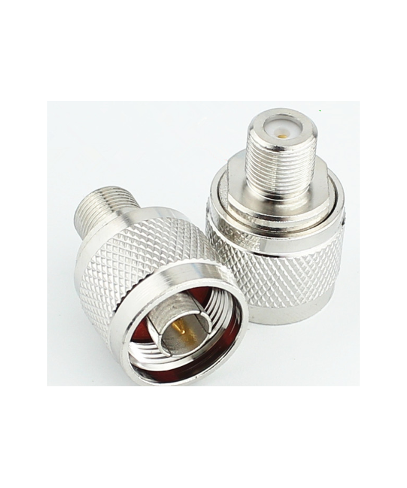 Adaptador RF de coaxial tipo N macho a coaxial TV tipo hembra