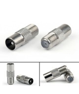 Adaptador RF de conector de TV a coaxial
