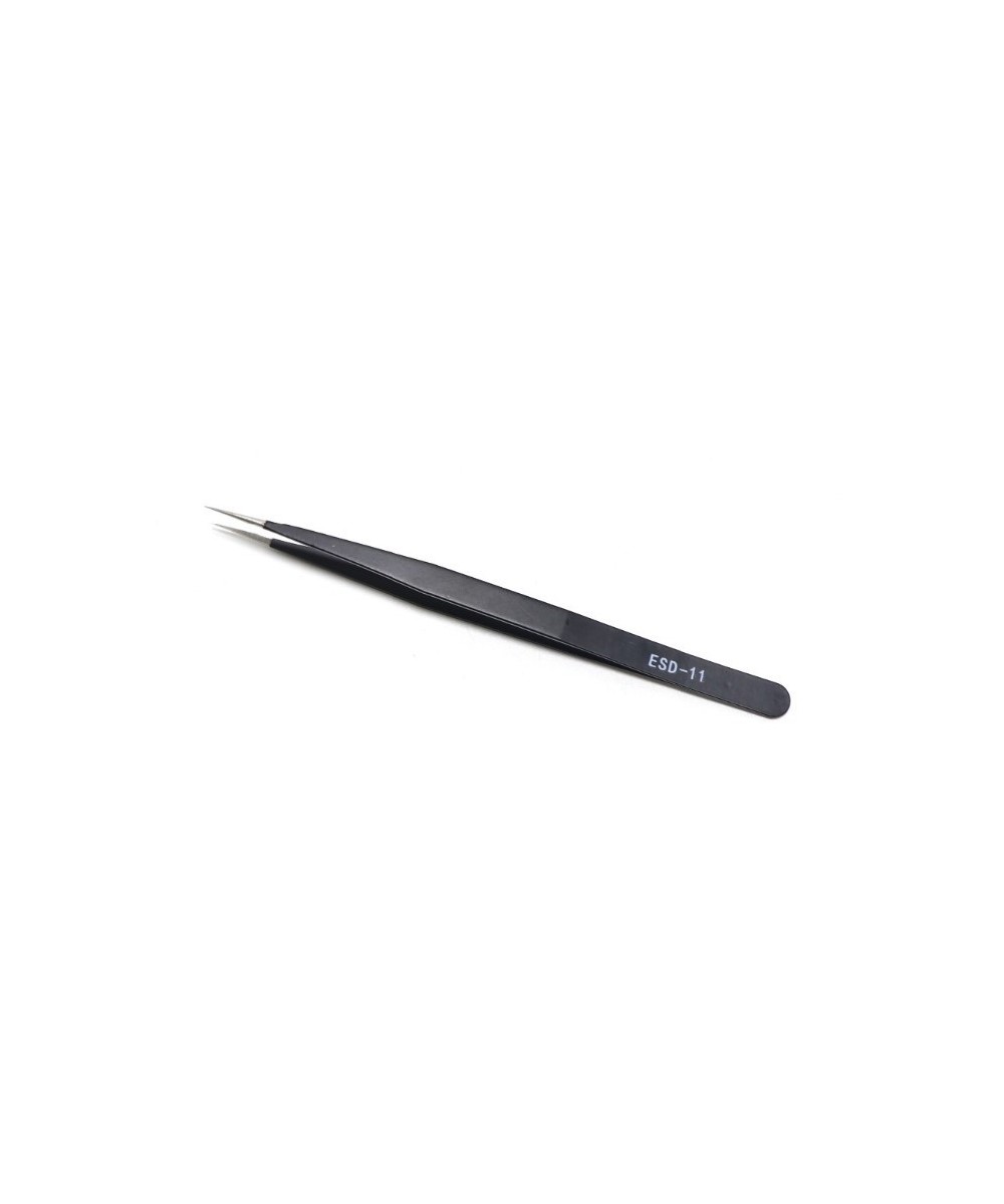 Set de pinzas antiestáticas de acero inoxidable 6 piezas