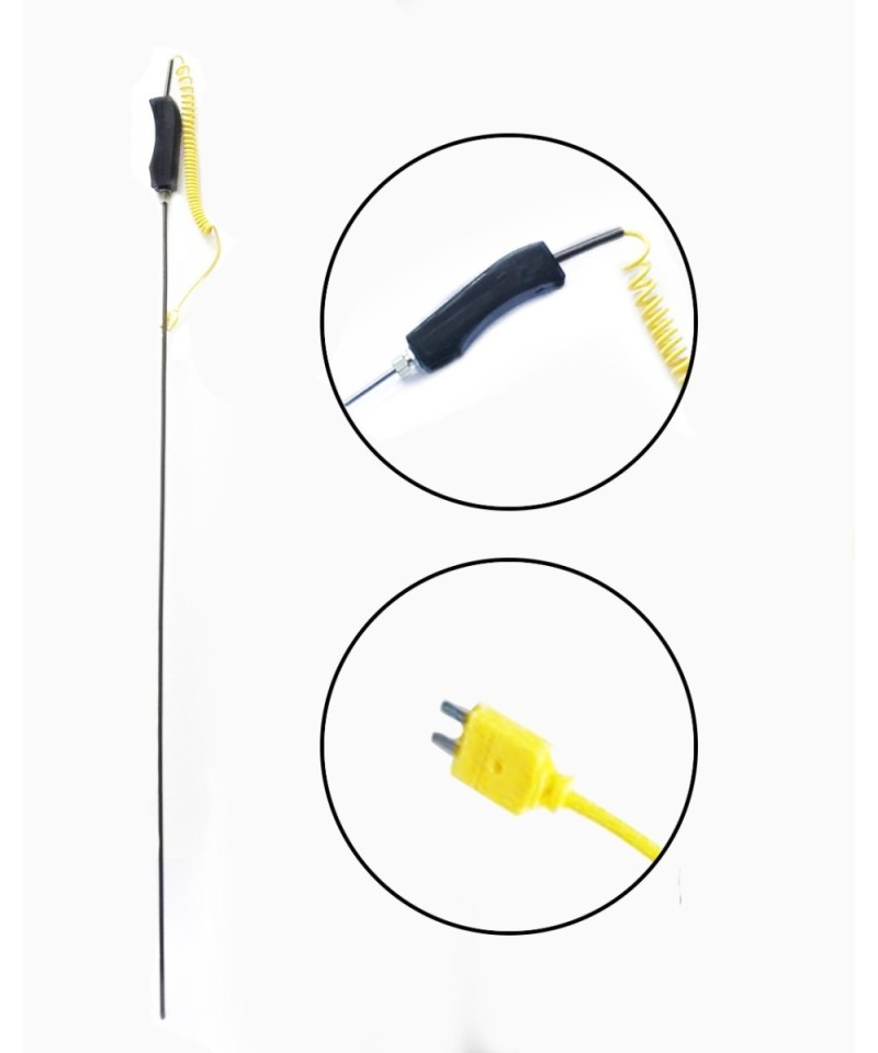Sonda de temperatura termocupla tipo K LHD-187-1.5 0-1300 grados 1.5m