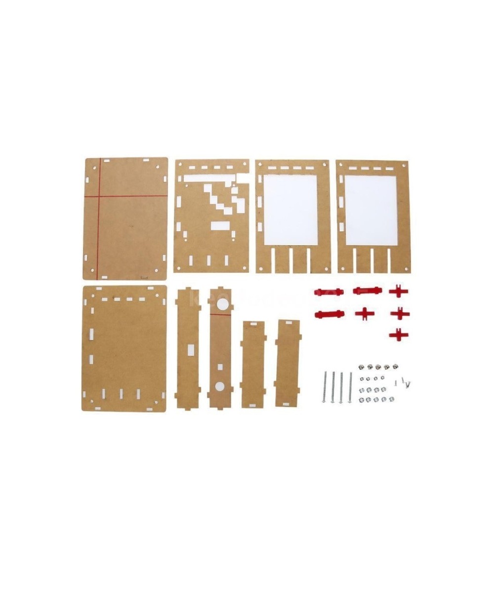 Osciloscopio digital Ensamblado 200Khz con cobertor acrílico y fuente de energia 9V