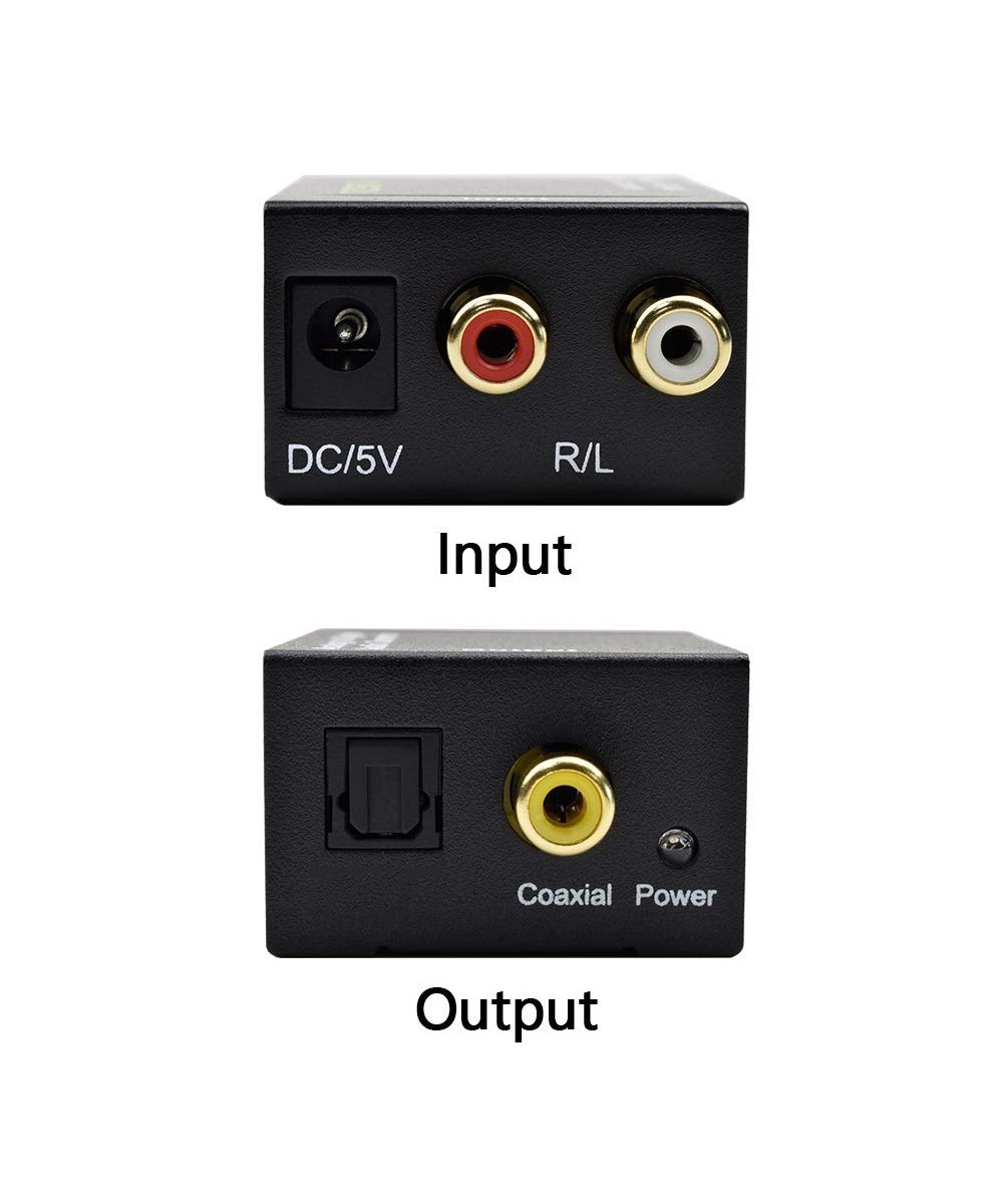 Convertidor de Audio de analógico RCA a Óptico digital