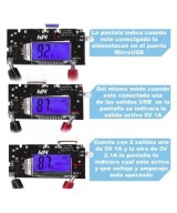 Modulo de Carga USB para Baterias 18650 con Pantalla BMS