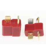 Conector tipo T para batería macho - hembra