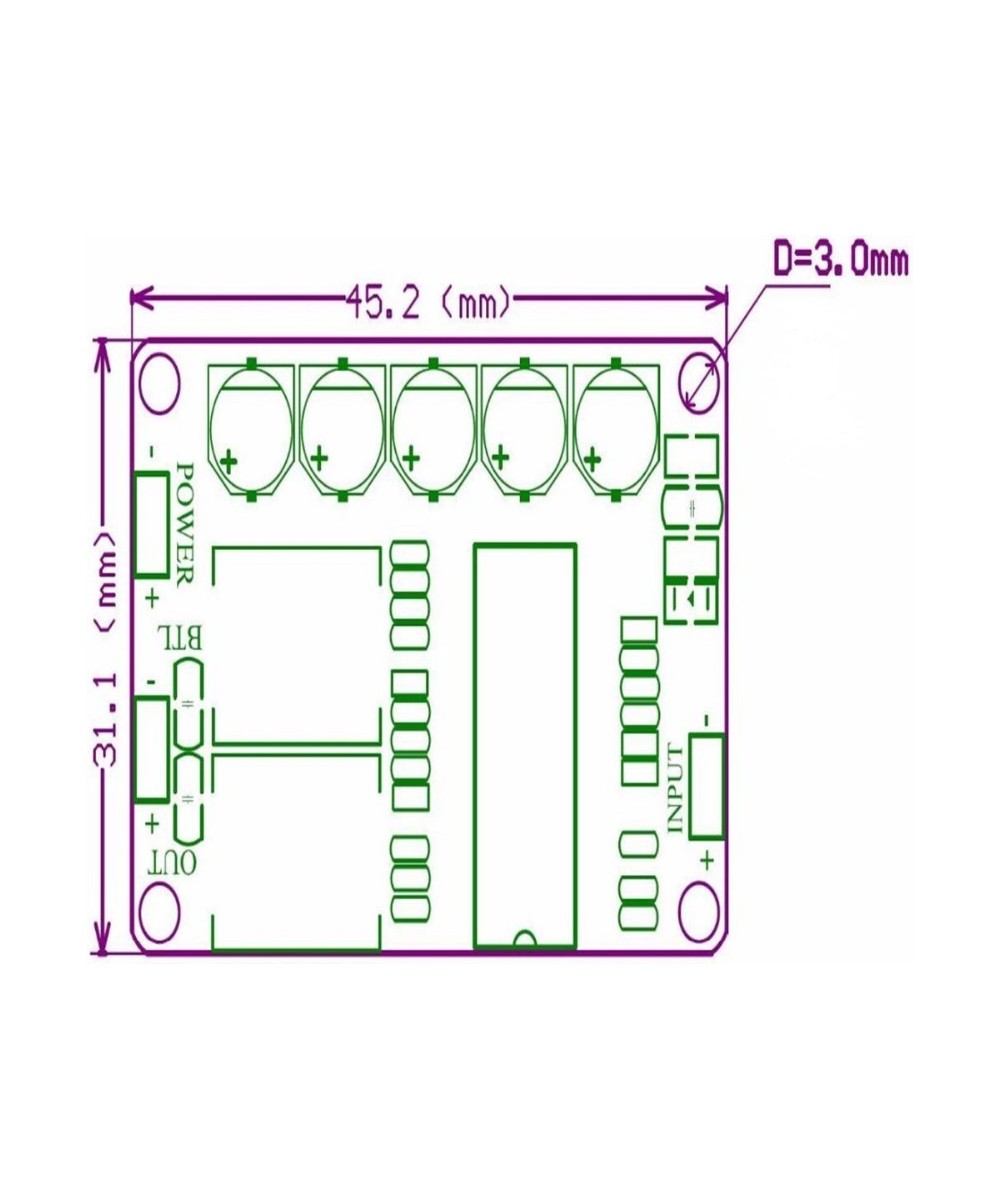 Amplificador de audio 35W TDA8932