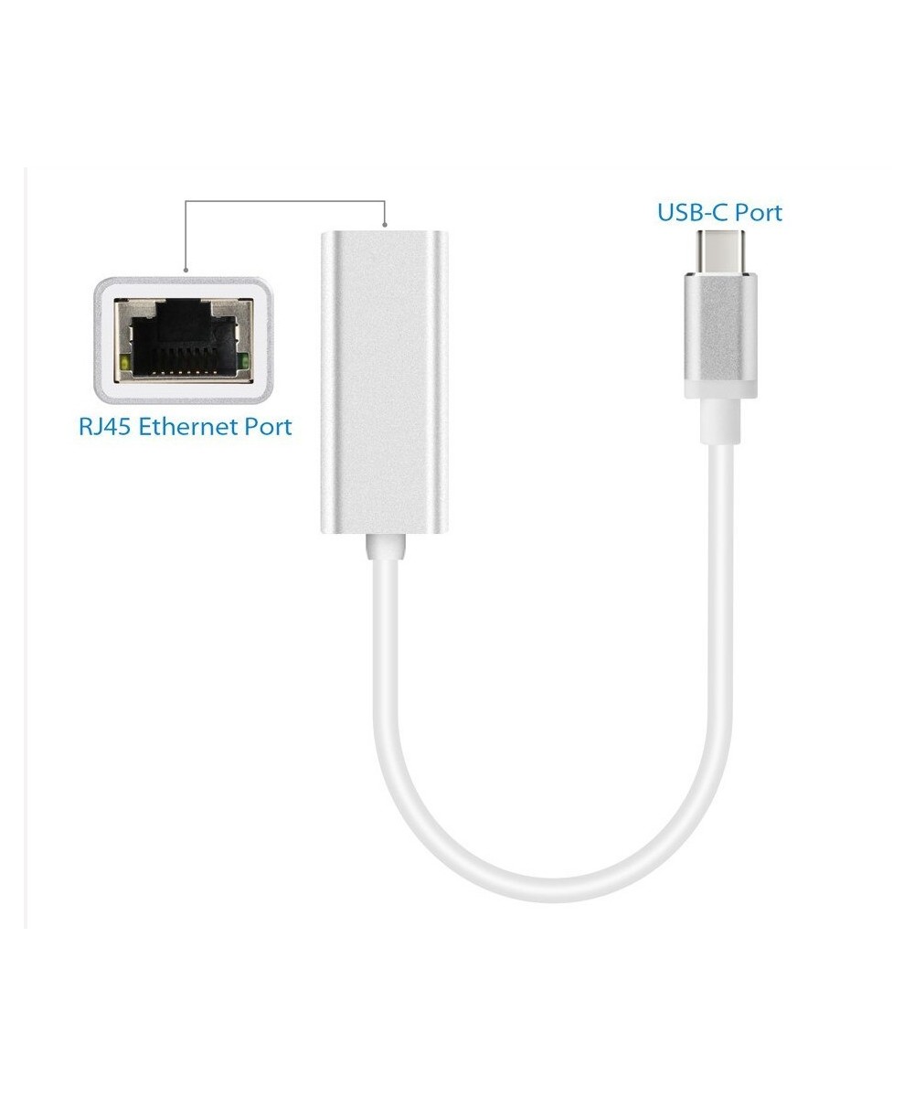 Adaptador USB-C a RJ45 para MAC 10/100/1000M