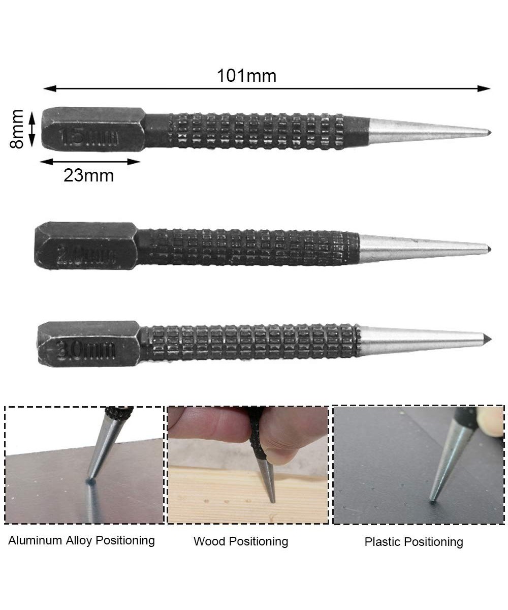 Centro punto para PCB 1.5mm, 2.0mm y 3.0mm  3 unidades