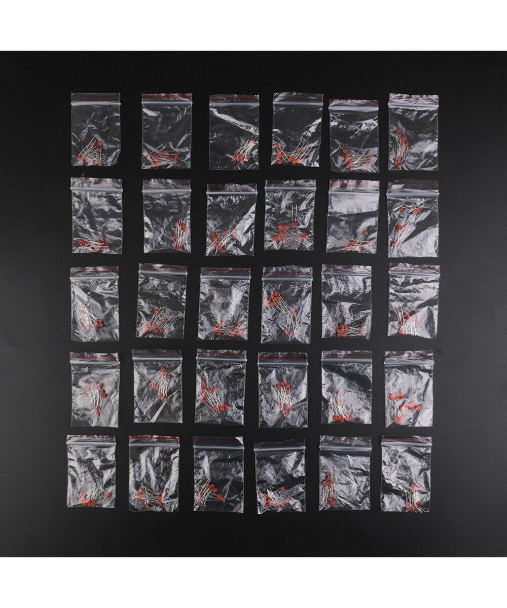 Capacitores ceramicos 0-25V 30 valores 2pf - 100nf (300 unidades)