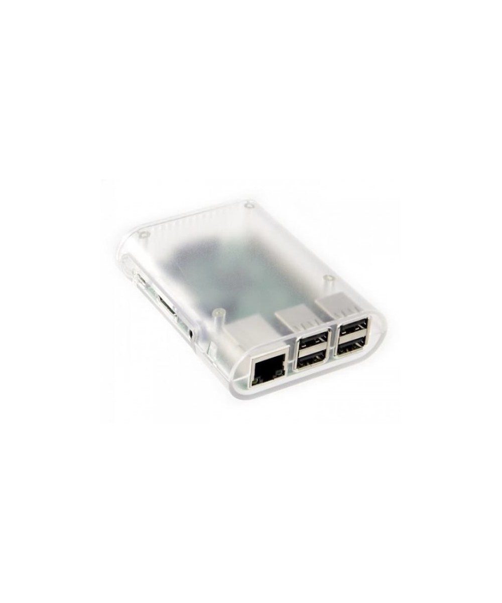 Contenedor plastico para Raspberry PI blanco / transparente