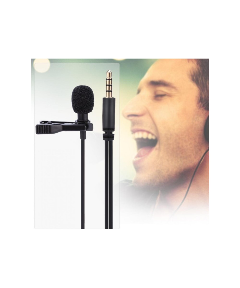 Mini micrófono Lavalier para celular 1.5M con entrada para auricular