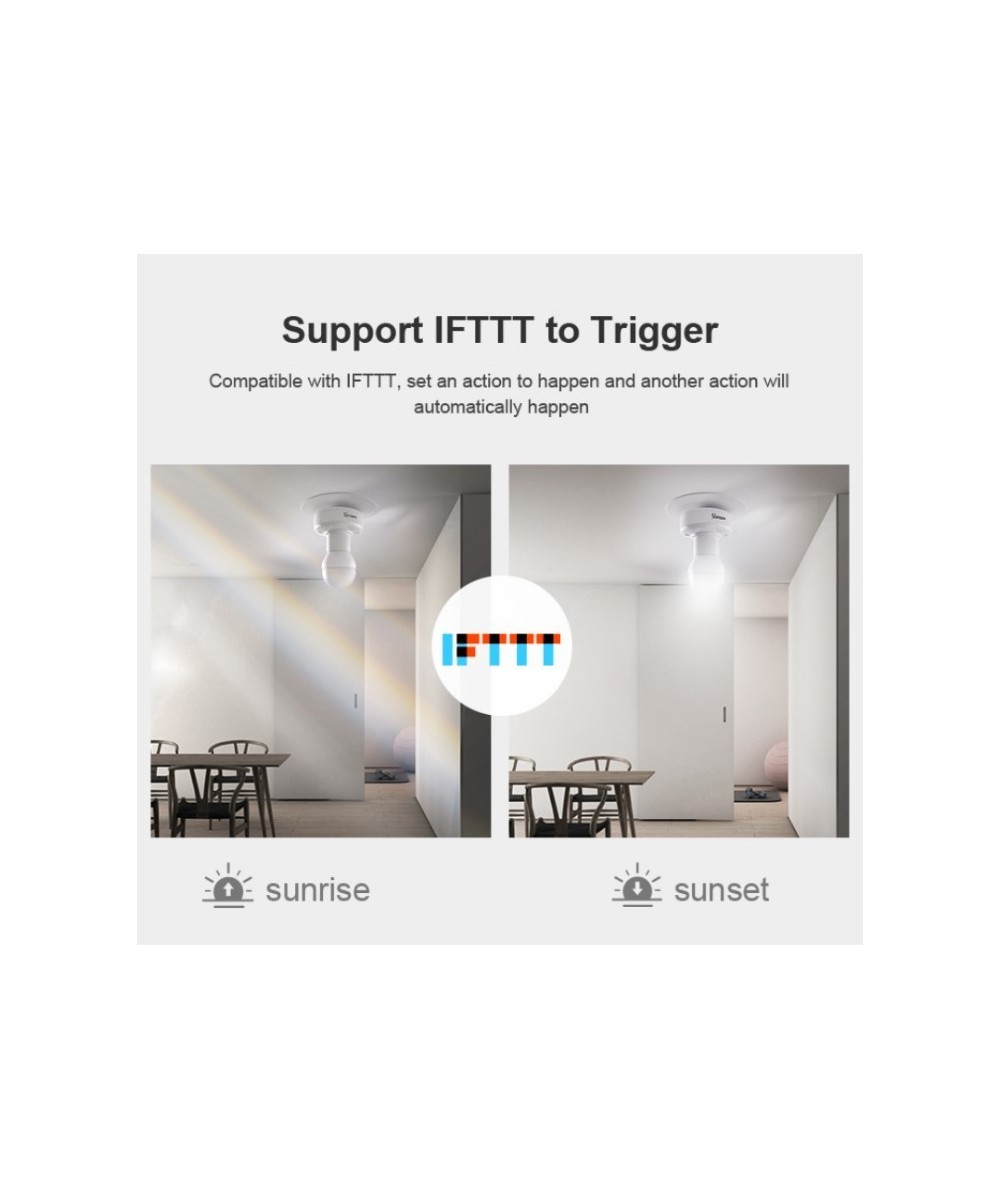 Porta lampara control de voz, RF 433Mhz inteligente WIFI Sonoff R2