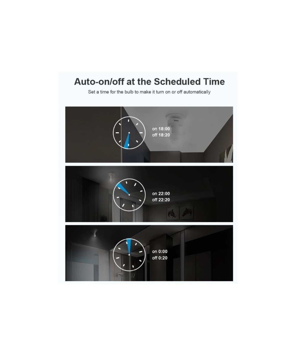 Porta lampara control de voz, RF 433Mhz inteligente WIFI Sonoff R2