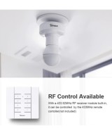 Porta lampara control de voz, RF 433Mhz inteligente WIFI Sonoff R2
