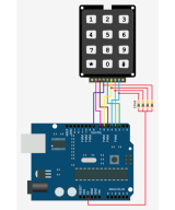 Teclado matricial 4x3 de 12 teclas