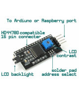 Adaptador serial para pantalla LCD I2C PCF8574