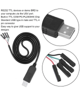 Cable convertidor de USB a RS232 TTL PL2303HX