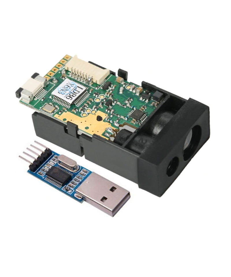 Sensor de distancia láser M88 50m con módulo USB a Serial TTL PL2303