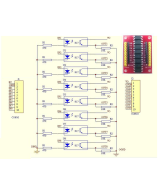 Modulo optoaislador 12V 8 canales