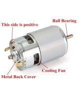 Motor DC alto torque 8000RPM 12V
